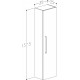 Ūkinė spintelė RB Joy 35 cm balta / chromas