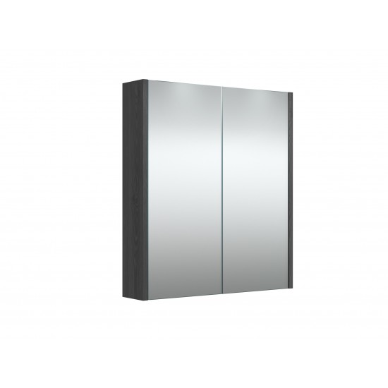 Veidrodinė spintelė RB Eco 60 cm juodas ąžuolas