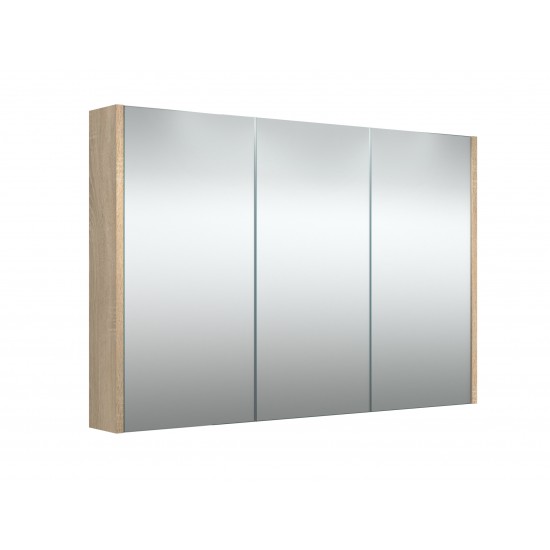 Veidrodinė spintelė RB Eco 100 cm pilkas ąžuolas