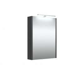 Veidrodinė spintelė RB Eco 50 cm juodas ąžuolas, su apšvietimu Veidrodinė spintelė RB Eco 50 cm juodas ąžuolas, su apšvietimu