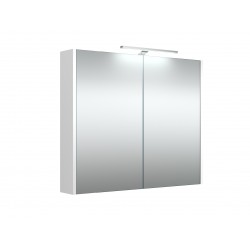 Veidrodinė spintelė RB Eco 80 cm balta, su apšvietimu Veidrodinė spintelė RB Eco 80 cm balta, su apšvietimu