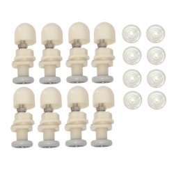 Ratukų komplektas dušo kabinoms, 19 mm, 8 vnt.