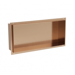 Lentyna į nišą Mexen 20 x 45 cm be apvado, šlifuoto vario