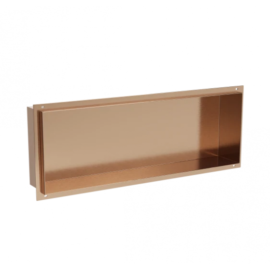Lentyna į nišą Mexen 20 x 60 cm be apvado, šlifuoto vario