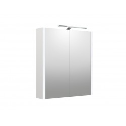 Veidrodinė spintelė RB Urban Garda 60 cm balta matinė, su apšvietimu