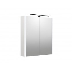 Veidrodinė spintelė RB Urban 60 cm balta matinė, su apšvietimu