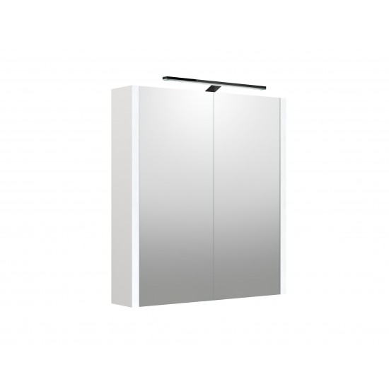 Veidrodinė spintelė RB Urban 60 cm balta matinė, su apšvietimu