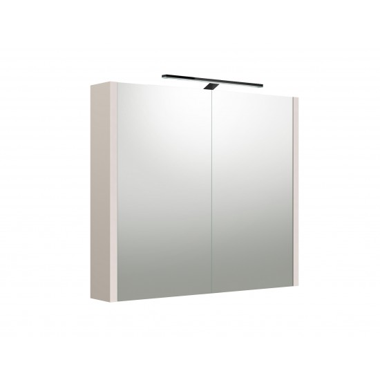 Veidrodinė spintelė RB Urban 80 cm kašmyro pilka, su apšvietimu
