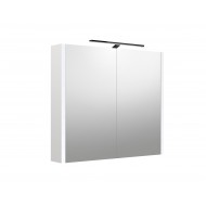 Veidrodinė spintelė RB Urban 80 cm balta matinė, su apšvietimu