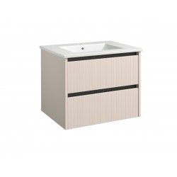 Spintelė voniai RB Urban 60 cm kašmyro pilka / juoda, su praustuvu
