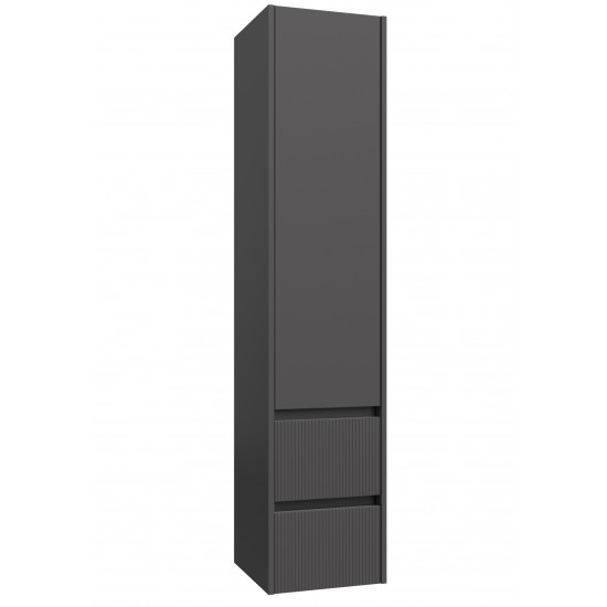 Ūkinė spintelė RB Urban 35 cm pilka matinė / juoda