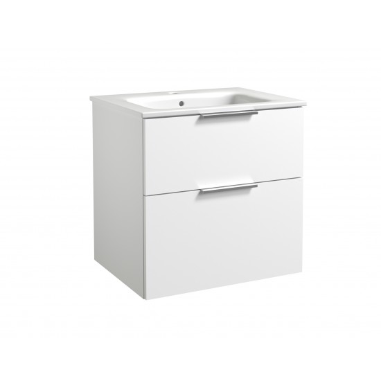 Spintelė voniai RB G-line 60 cm balta matinė, su praustuvu