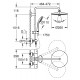 Termostatinė dušo sistema GROHE Euphoria 260 27615001 chromo