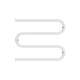 Nerūdijančio plieno gyvatukas Wellmer 3B D25 57 x 70 cm baltas