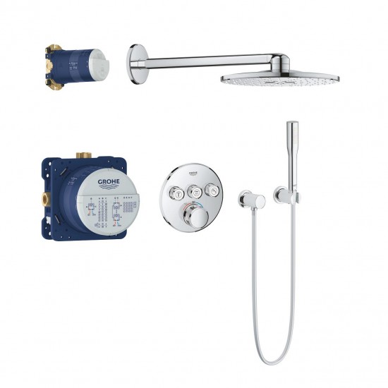 Potinkinė dušo sistema Grohe Grohtherm SmartControl 310 su termostatiniu maišytuvu 34705000, chromas