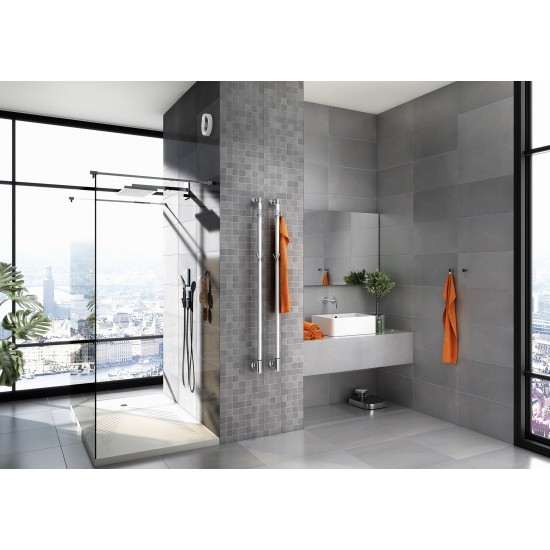 Elektrinis rankšluosčių džiovintuvas PAX Limbo M2 140 cm chromuotas