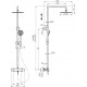 Termostatinė dušo sistema Rubineta Olo + Thermo-15 625047 chromas Termostatinė dušo sistema Rubineta Olo + Thermo-15 625047 chromas