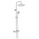 Termostatinė dušo sistema Rubineta Olo + Thermo-15 625047 chromas Termostatinė dušo sistema Rubineta Olo + Thermo-15 625047 chromas