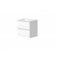 Spintelė voniai RB Cosmos 50 cm balta matinė, su praustuvu Spintelė voniai RB Cosmos 50 cm balta matinė, su praustuvu