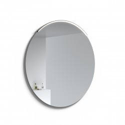 Veidrodis su LED šviestuvu RB Eco Round Moon juodas 100 cm