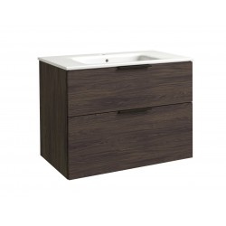 Spintelė voniai RB Grand 80 cm rudas ąžuolas, su praustuvu