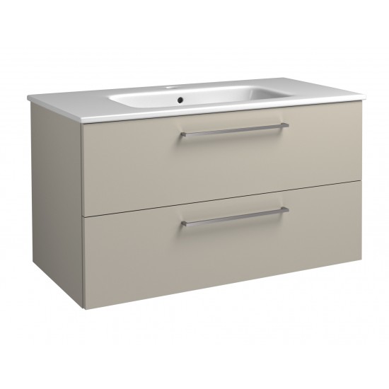 Spintelė voniai RB Joy 100 cm taupe, su praustuvu