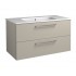 Spintelė voniai RB Joy 100 cm taupe, su praustuvu