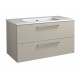 Spintelė voniai RB Joy 100 cm taupe, su praustuvu