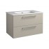 Spintelė voniai RB Joy 80 cm taupe, su praustuvu