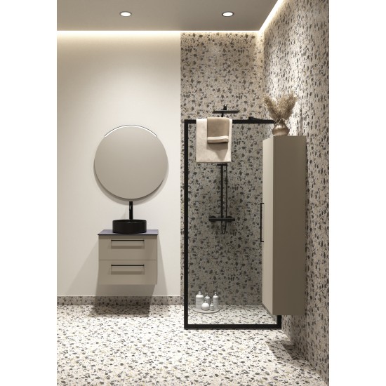 Ūkinė spintelė RB Joy 35 cm taupe / chromas
