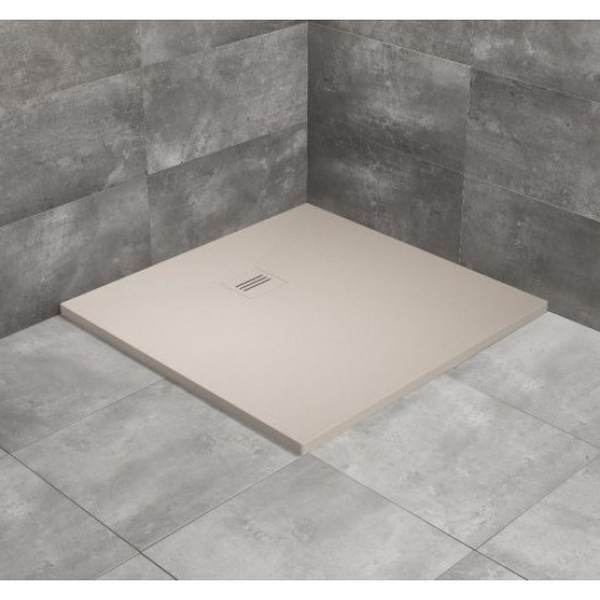 Dušo padėklas Radaway Kyntos C 90 x 90 cm akmens masės, kašmyro spalvos
