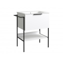 Spintelė voniai RB Mono 60 cm balta matinė, su praustuvu Spintelė voniai RB Mono 60 cm balta matinė, su praustuvu