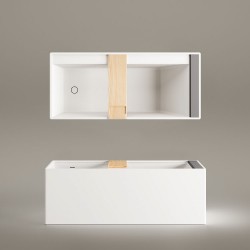 Silkstone vonia Paa Infinity 180 x 80 cm balta matinė