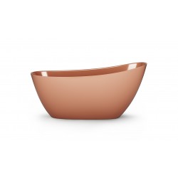 Akmens masės vonia Paa Perla Onda 157 x 74 cm Glossy Clay