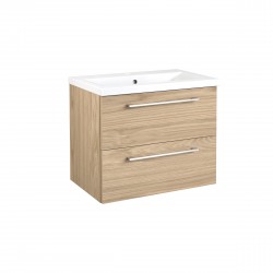 Spintelė voniai RB Scandic 60 cm šviesus ąžuolas, su praustuvu Spintelė voniai RB Scandic 60 cm šviesus ąžuolas, su praustuvu