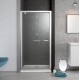 Dušo durys Radaway Twist DW 100 cm blizgus chromas, skaidrus stiklas