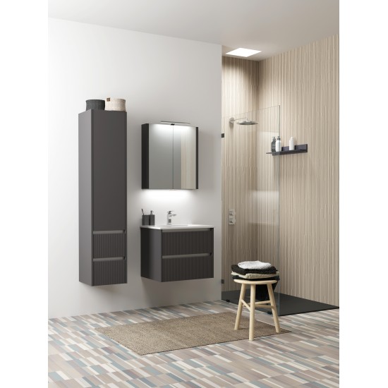 Ūkinė spintelė RB Urban 35 cm pilka matinė / aliuminio