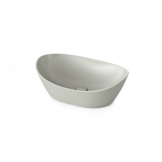 Pastatomas akmens masės praustuvas Paa Amore 60 cm Glossy Fog