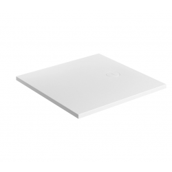 Dušo padėklas Omnires Aquarock 80 x 80 cm akmens masės, baltas