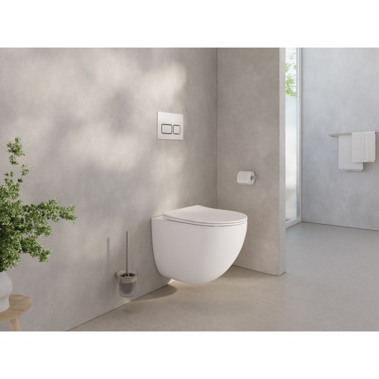 WC puodas Ravak Chrome AquaSpin pakabinamas, su Soft Close dangčiu