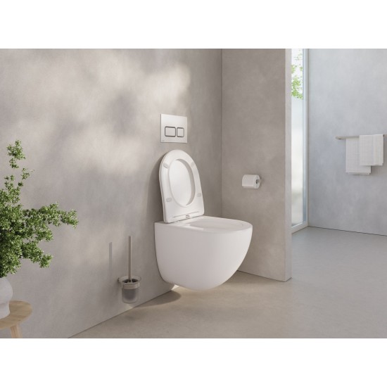 WC puodas Ravak Chrome AquaSpin pakabinamas, su Soft Close dangčiu