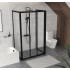 Dušo kabina Ravak Supernova ASDP3 + 2APSS 100 x 80 cm juoda, skaidrus stiklas