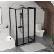 Dušo kabina Ravak Supernova ASDP3 + 2APSS 100 x 80 cm juoda, skaidrus stiklas