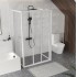Dušo kabina Ravak Supernova ASDP3 + 2APSS 80 x 80 cm balta, matinis plastikas