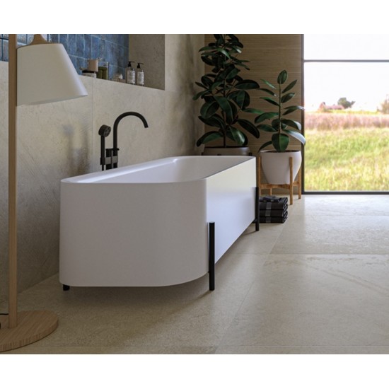 Akrilinė vonia Zenon Aura 170 x 75 cm balta matinė