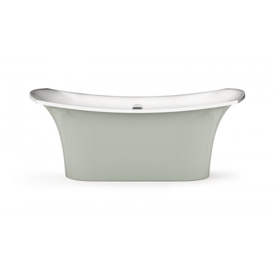 Akmens masės vonia Paa Bel Canto 180 x 85 cm balta / Glossy Fog