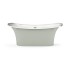 Akmens masės vonia Paa Bel Canto 180 x 85 cm balta / Glossy Fog