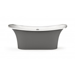 Akmens masės vonia Paa Bel Canto 180 x 85 cm balta / Glossy Grey
