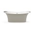 Akmens masės vonia Paa Bel Canto 180 x 85 cm balta / Glossy Smoke