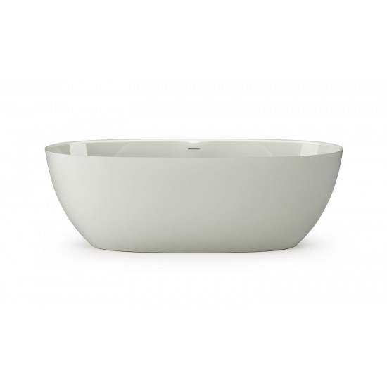 Akmens masės vonia Paa Bella 170 x 80 cm Glossy Fog